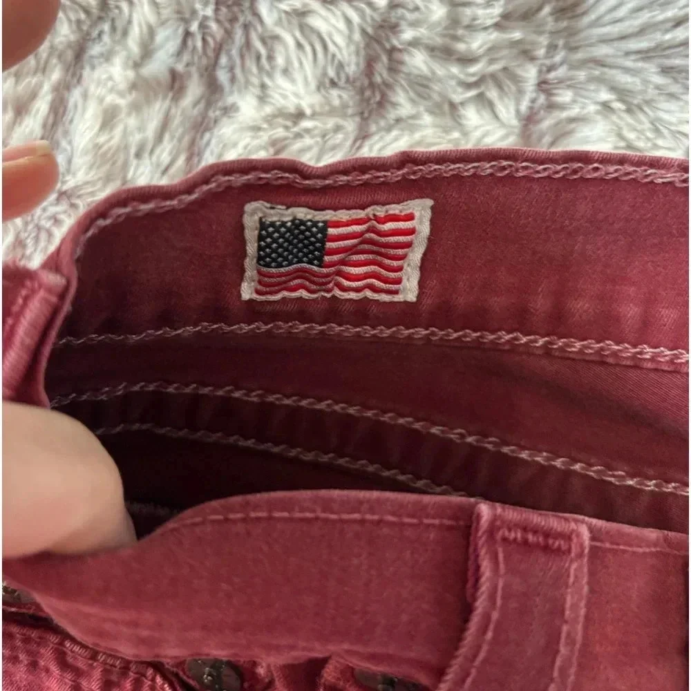 True Religion jeans 23/28 red skinny. Great shape